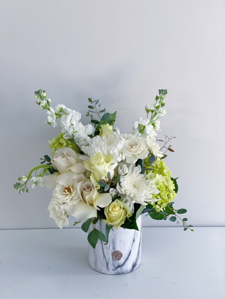 White Blossom Pot - LOVELLA
